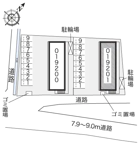 ★手数料０円★たつの市誉田町福田　月極駐車場（LP）